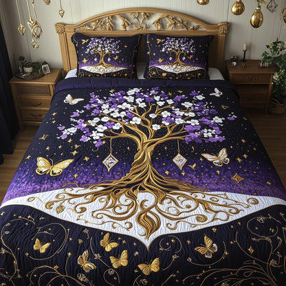 Golden Tree Of Life Duvet Cover Set GFTOHD6863