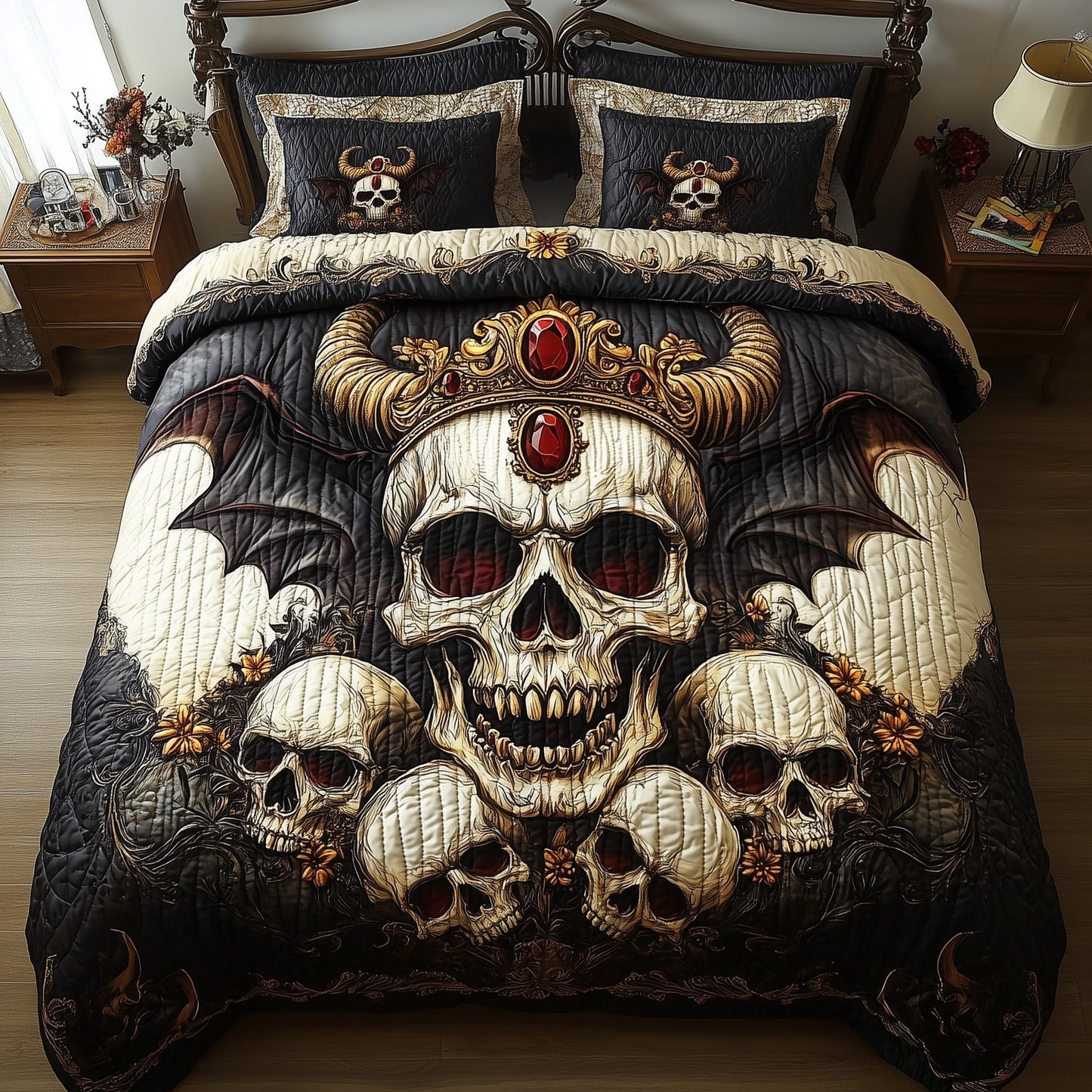 Throne of Skulls Duvet Cover Set GFTOHD6881