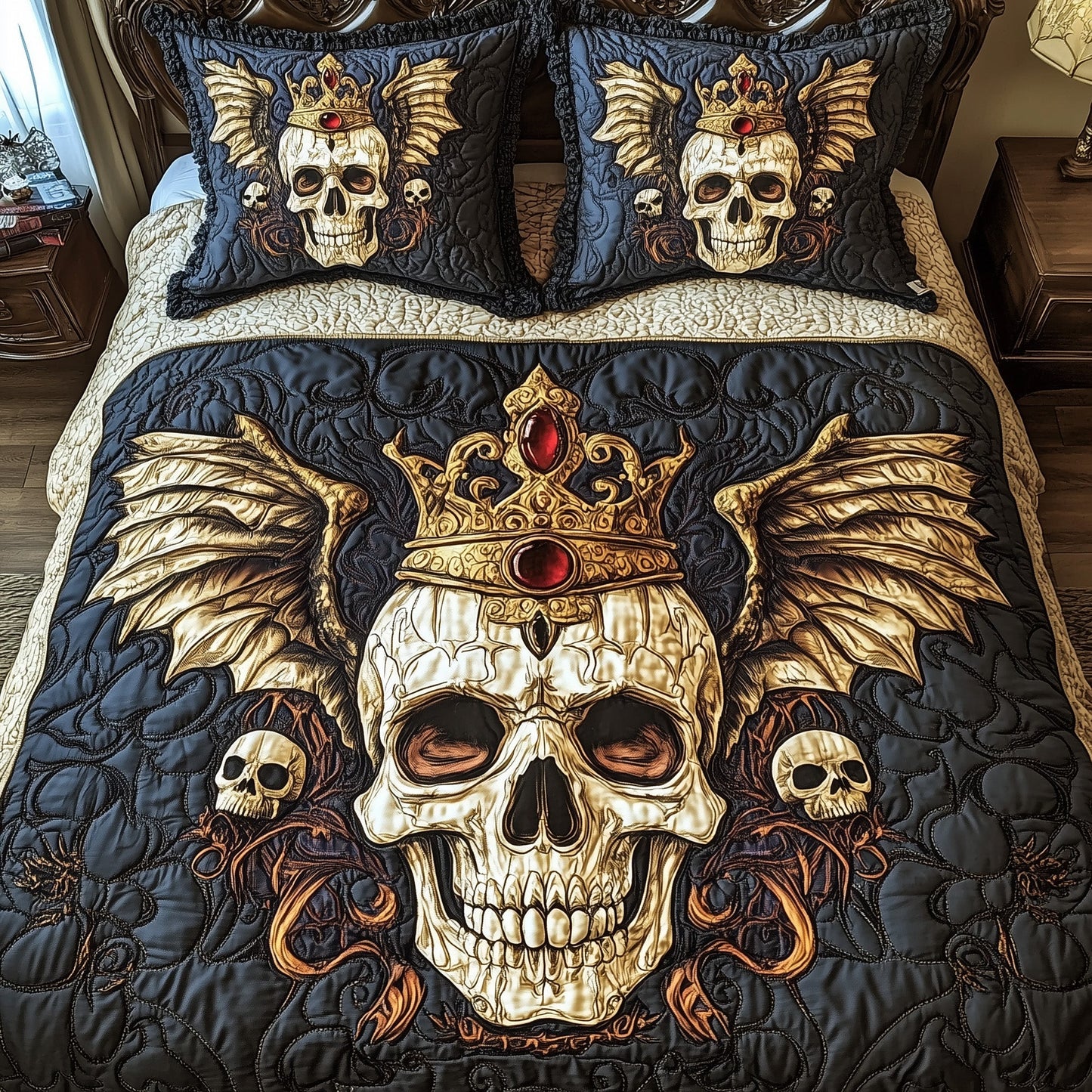 Throne of Skulls Duvet Cover Set GFTOHD6883