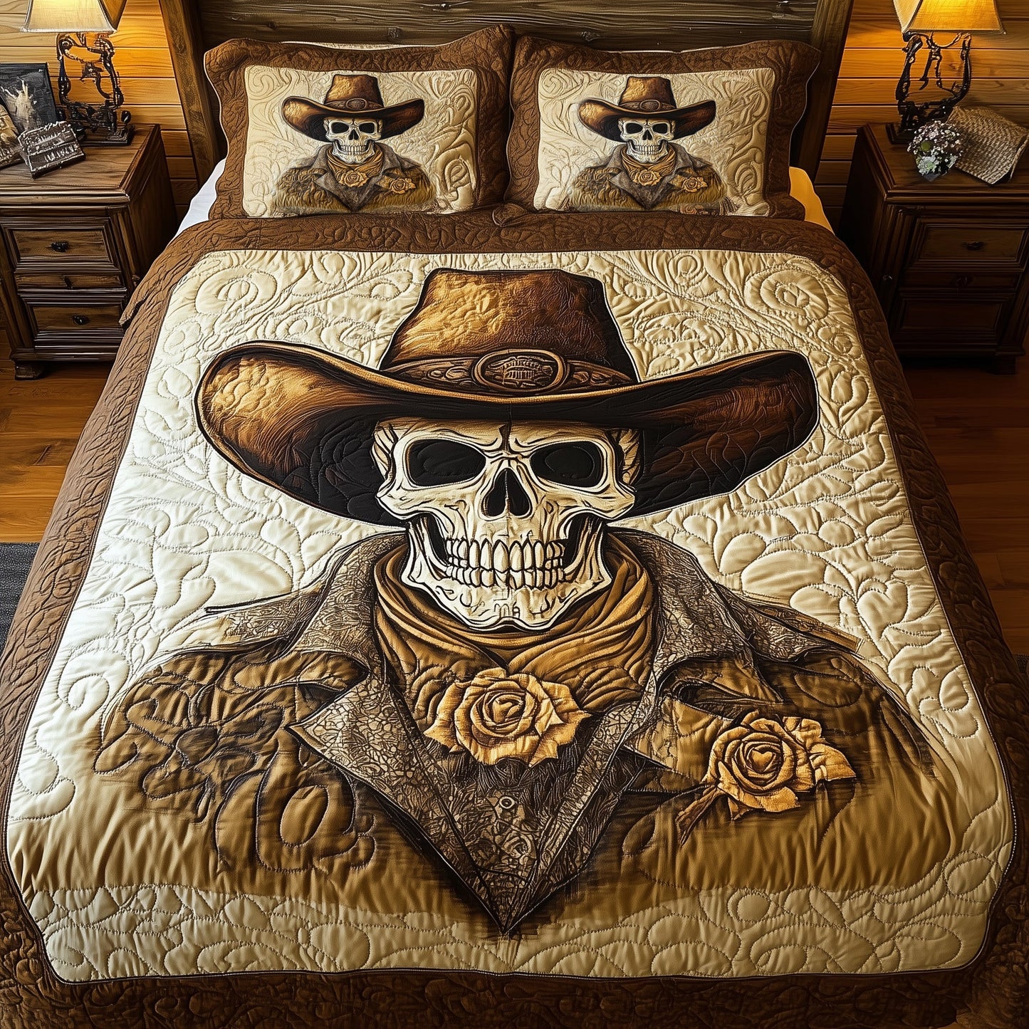Rebel Skull Sheriff Duvet Cover Set GFTOHD6888