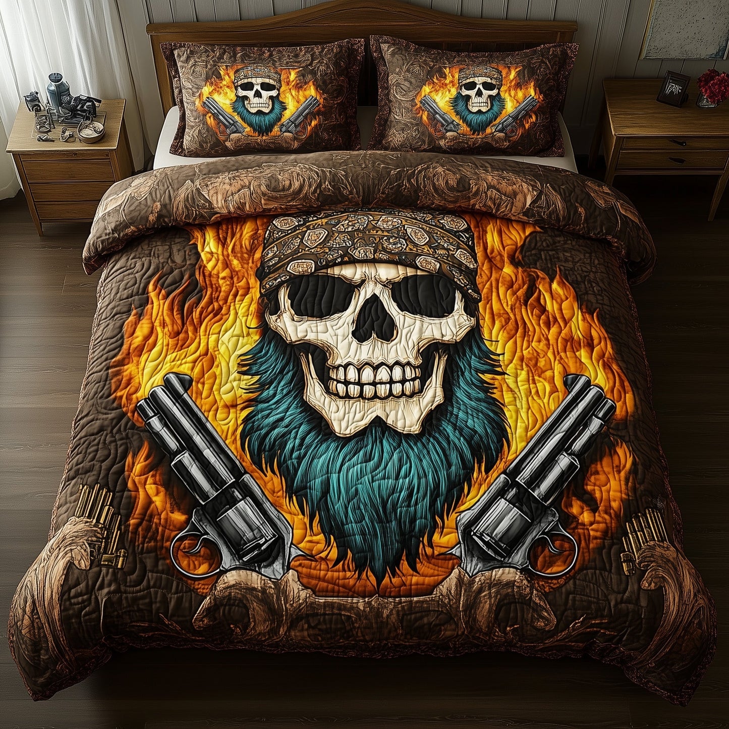 Outlaw Inferno King Duvet Cover Set GFTOHD6890