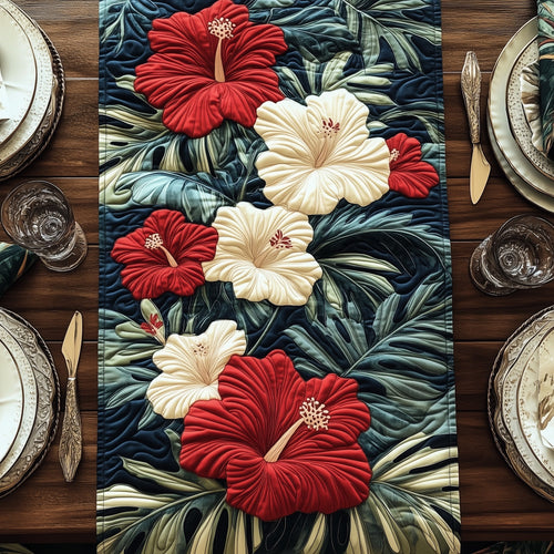 Hibiscus Haven Quilted Table Runner GFTOHD6915