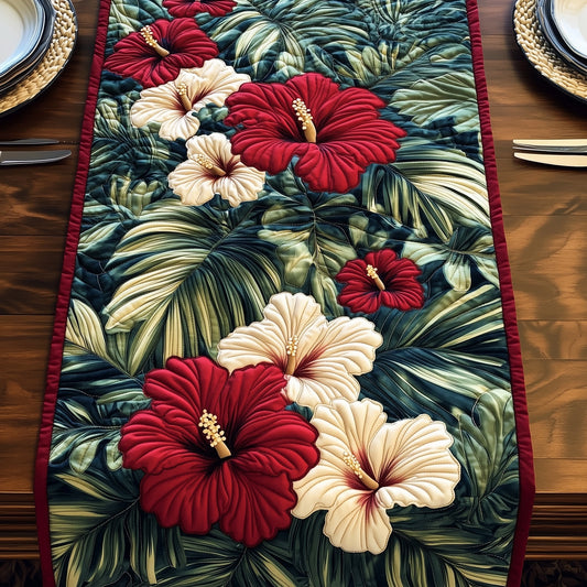 Hibiscus Haven Quilted Table Runner GFTOHD6916