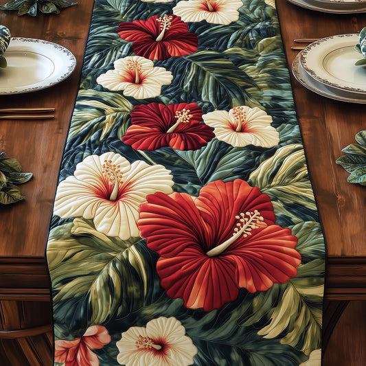 Hibiscus Haven Quilted Table Runner GFTOHD6917