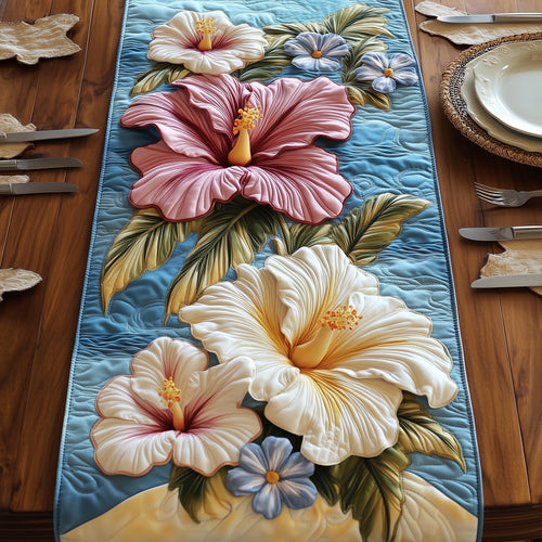 Hibiscus Haven Quilted Table Runner GFTOHD6922