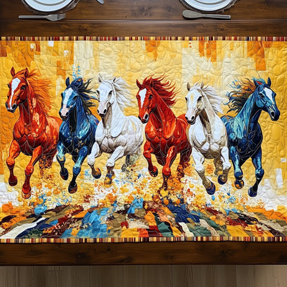 Radiant Horse Rush Quilted Table Runner GFTOHD6926