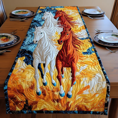 Majestic Horse Run Quilted Table Runner GFTOHD6927