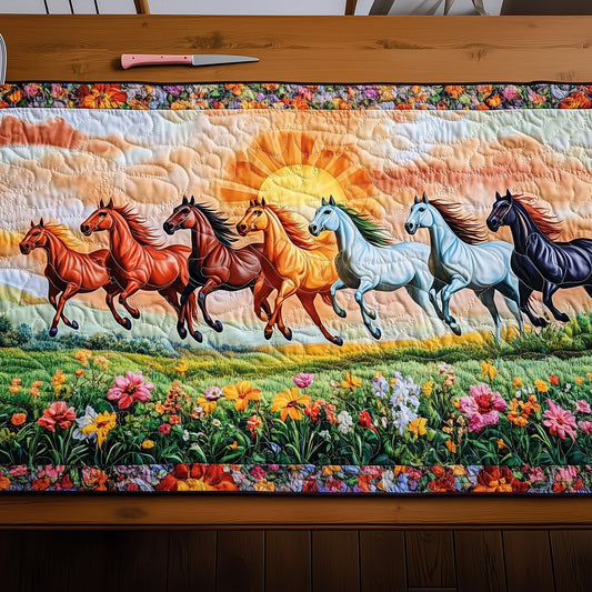 Wild Horse Symphony Quilted Table Runner GFTOHD6929