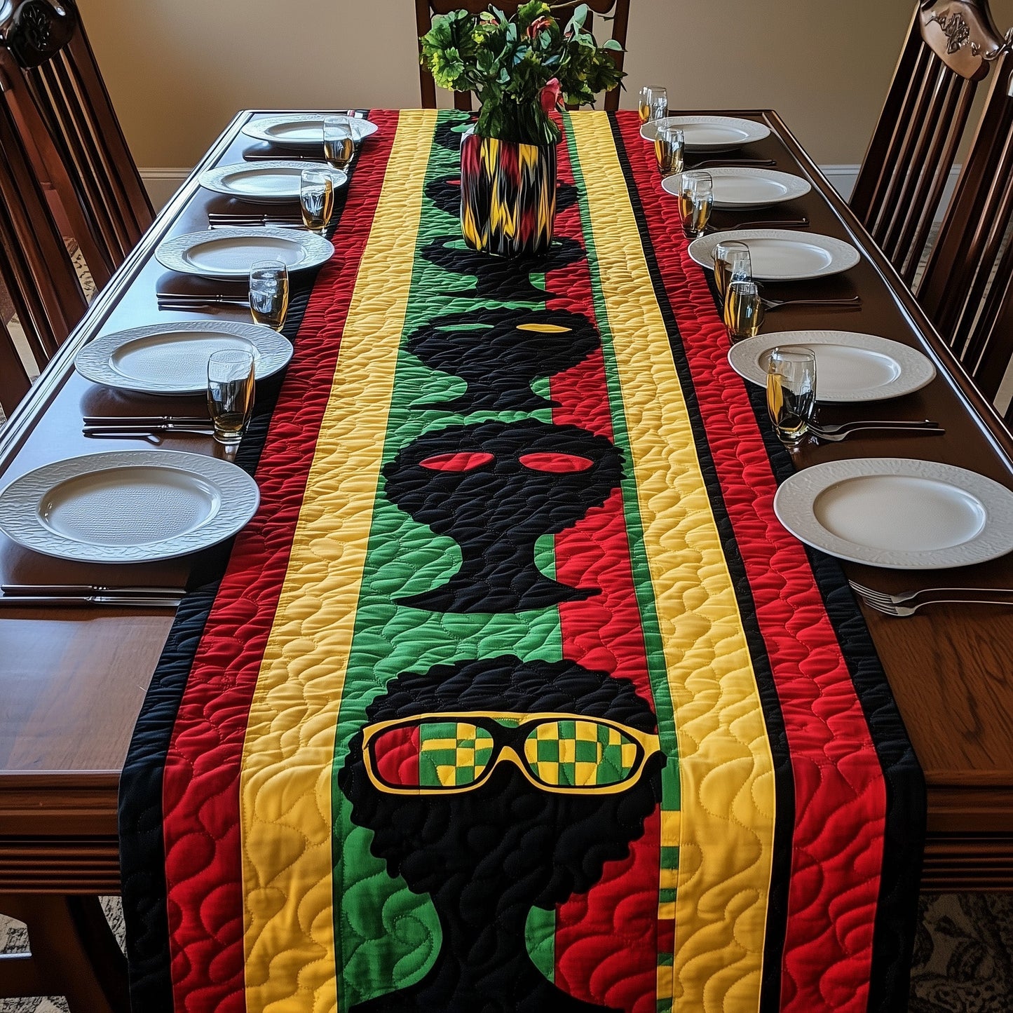 Juneteenth Queen Style Quilted Table Runner GFTOHD6954