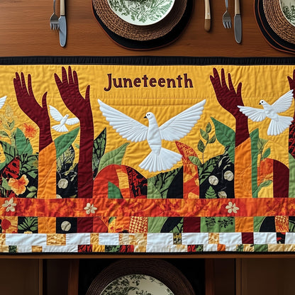 Juneteenth Spirit Soars Quilted Table Runner GFTOHD6959