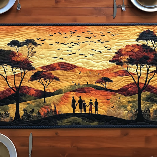 Juneteenth Sunset Unity Quilted Table Runner GFTOHD6982