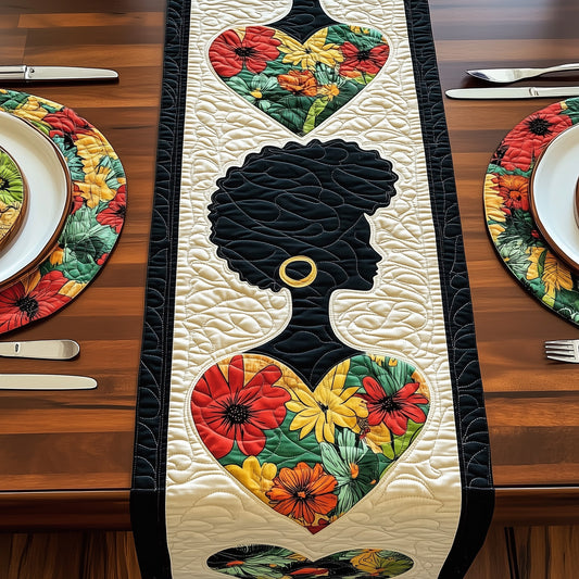 Bold Juneteenth Beauty Quilted Table Runner GFTOHD6983