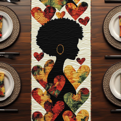 Bold Juneteenth Beauty Quilted Table Runner GFTOHD6984