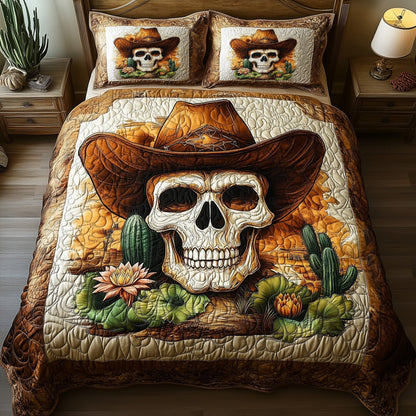 Skull Desert Guardian 3-Piece Quilted Bedding Set GFTOHD7014