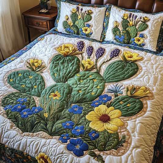 Desert Bloom Dream 3-Piece Quilted Bedding Set GFTOHD7020