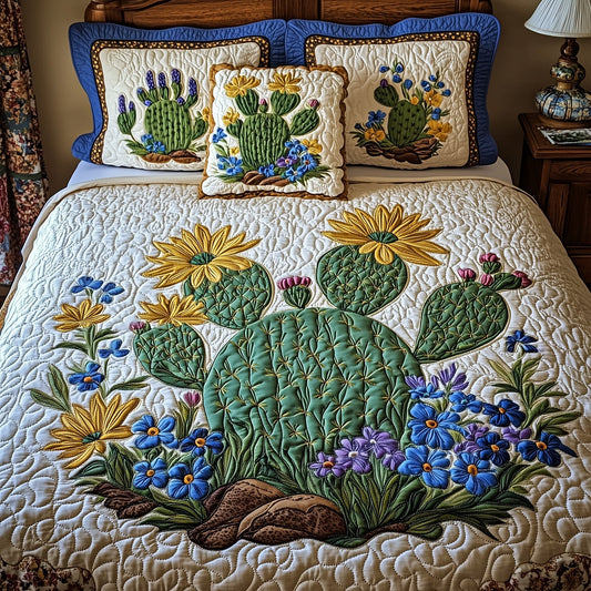 Desert Bloom Dream 3-Piece Quilted Bedding Set GFTOHD7023