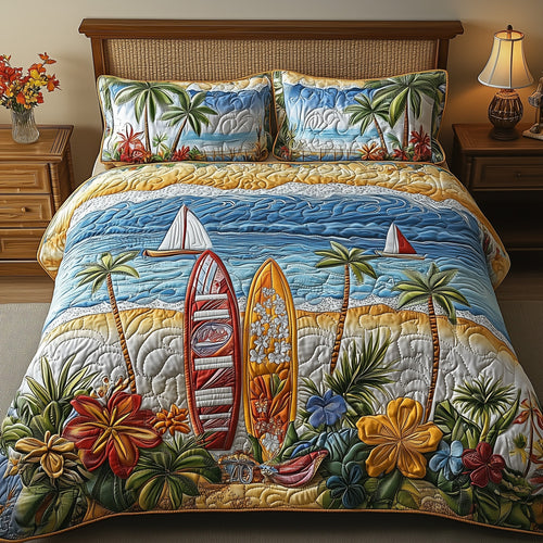 Tropical Beach Duvet Cover Set GFTOHD7146