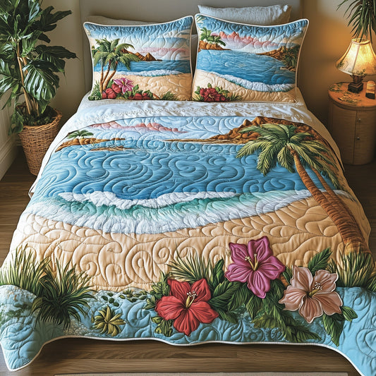 Tropical Beach Duvet Cover Set GFTOHD7150