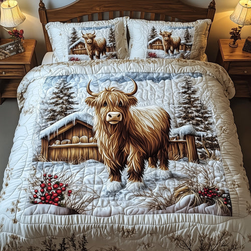 Highland Winter Watch 3-Piece Quilted Bedding Set GFTOHD7167