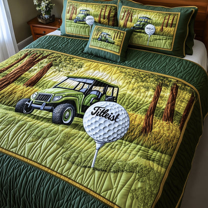 Golfer Dreams 3-Piece Quilted Bedding Set GFTOHD7209