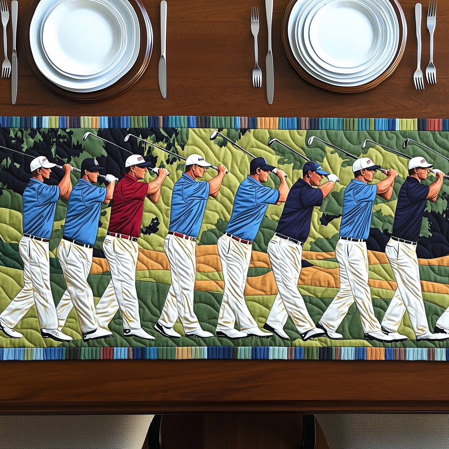 Golfing Classics Quilted Table Runner GFTOHD7236