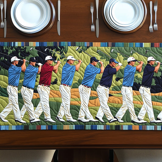 Golfing Classics Quilted Table Runner GFTOHD7236