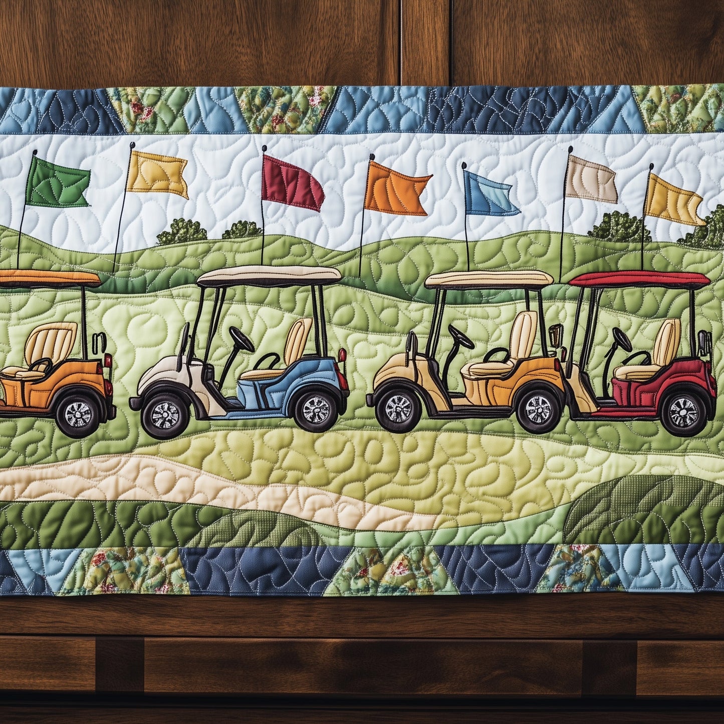Golfing Classics Quilted Table Runner GFTOHD7239