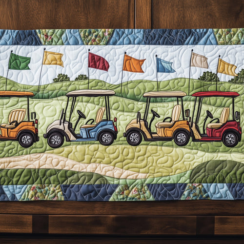 Golfing Classics Quilted Table Runner GFTOHD7239