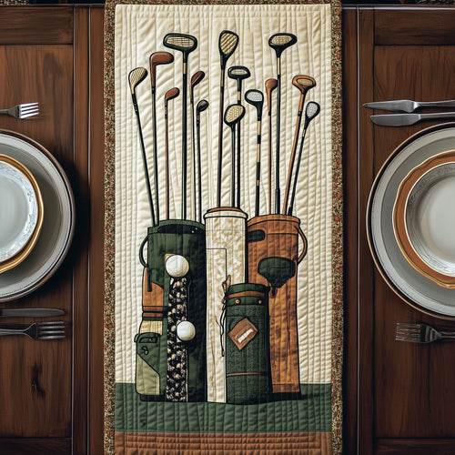 Vintage Fairway Quilted Table Runner GFTOHD7246