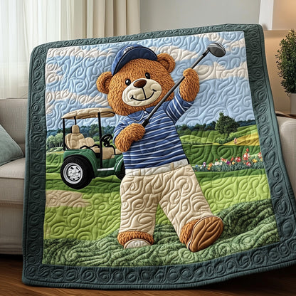 Swing Softly Bear Quilted Blanket GFTOHD7255