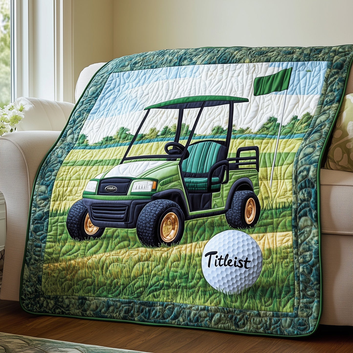 Golf Day Burst Quilted Blanket GFTOHD7259