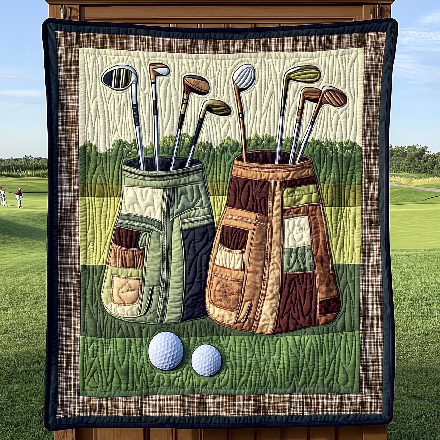 Old School Golf Quilted Blanket GFTOHD7266