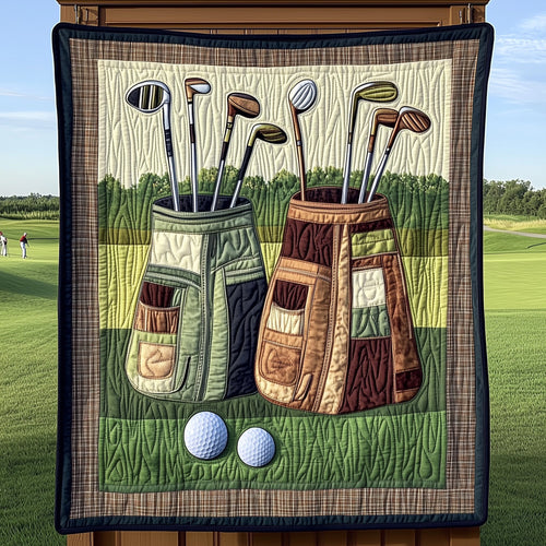 Old School Golf Quilted Blanket GFTOHD7266