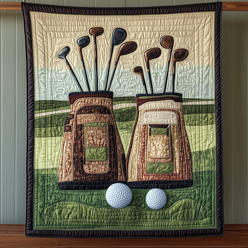Retro Golf Vibes Quilted Blanket GFTOHD7268