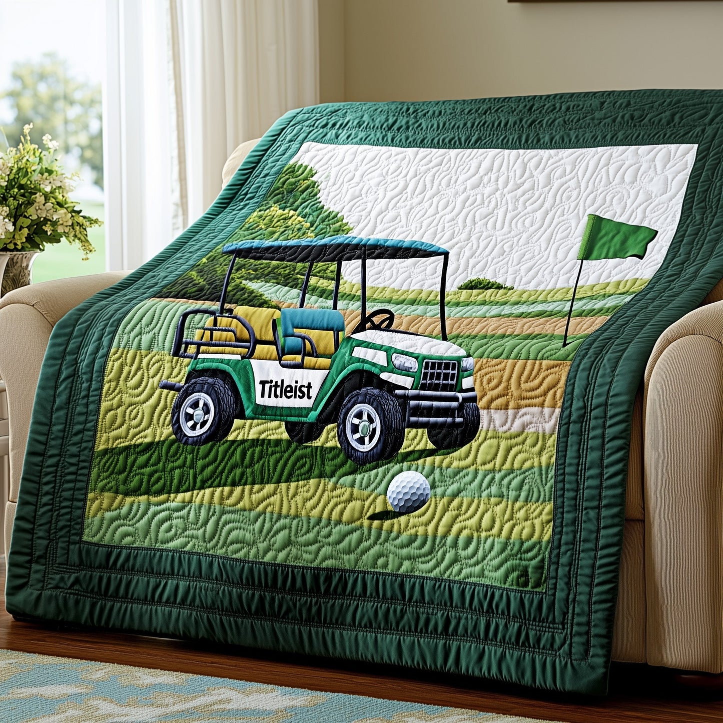 Golf Day Burst Quilted Blanket GFTOHD7275
