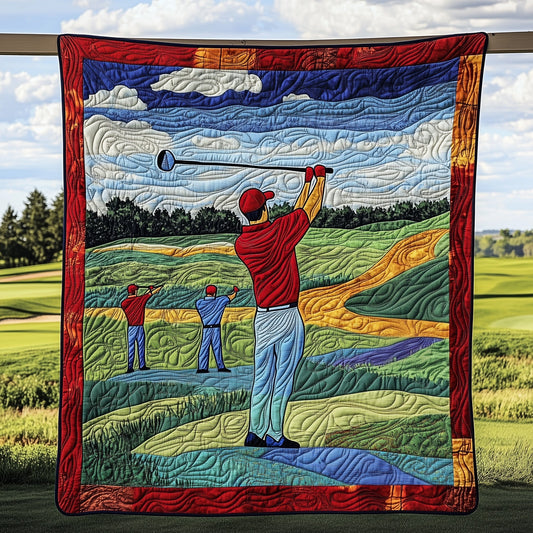 Golf Motion Mastery Quilted Blanket GFTOHD7279