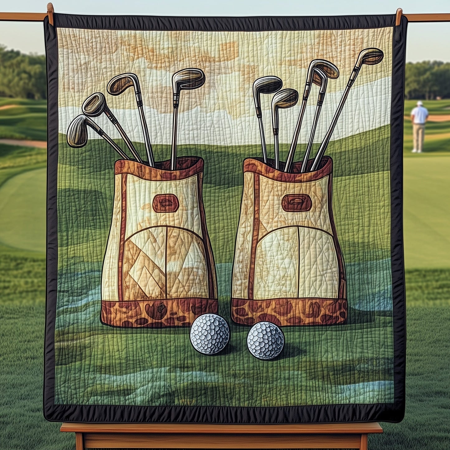 Old School Golf Quilted Blanket GFTOHD7280