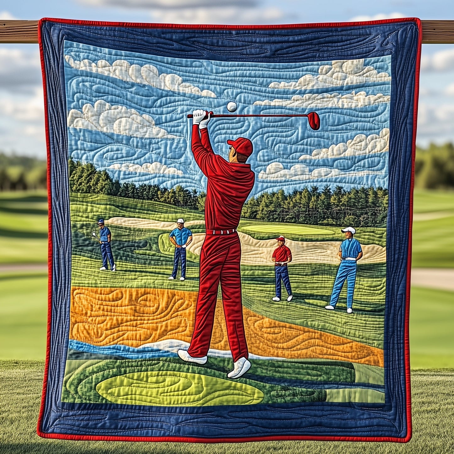 Golf Motion Mastery Quilted Blanket GFTOHD7284