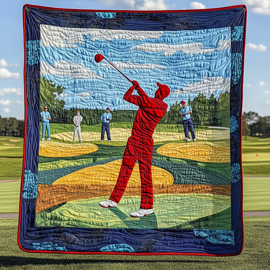 Golf Motion Mastery Quilted Blanket GFTOHD7285