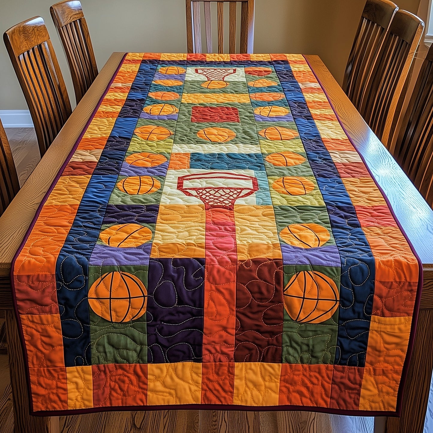 Basketball Dreams Quilted Table Runner GFTOHD7335