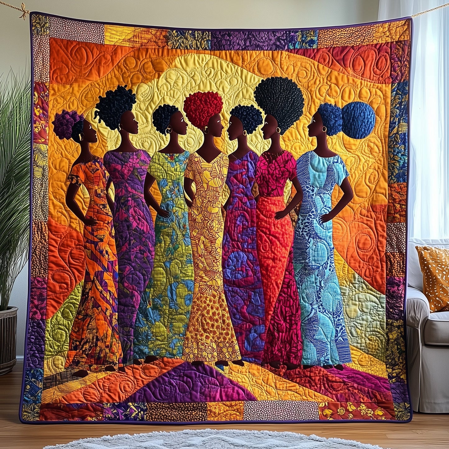 Juneteenth Queens Quilted Blanket GFTOHD7341