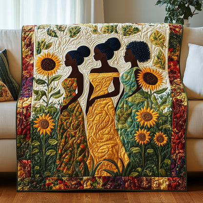 Sunflower Queens Quilted Blanket GFTOHD7344