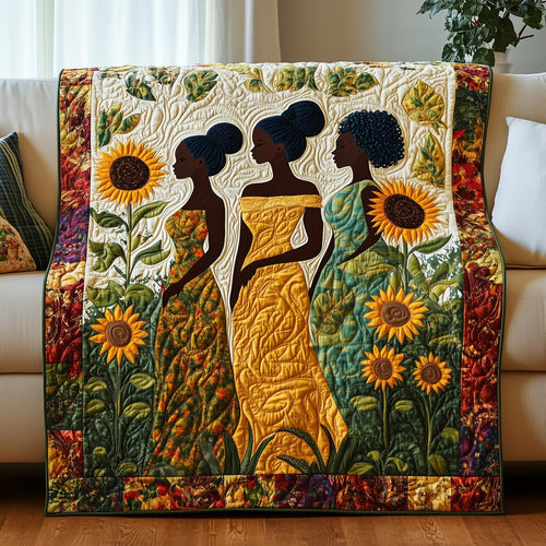 Sunflower Queens Quilted Blanket GFTOHD7344