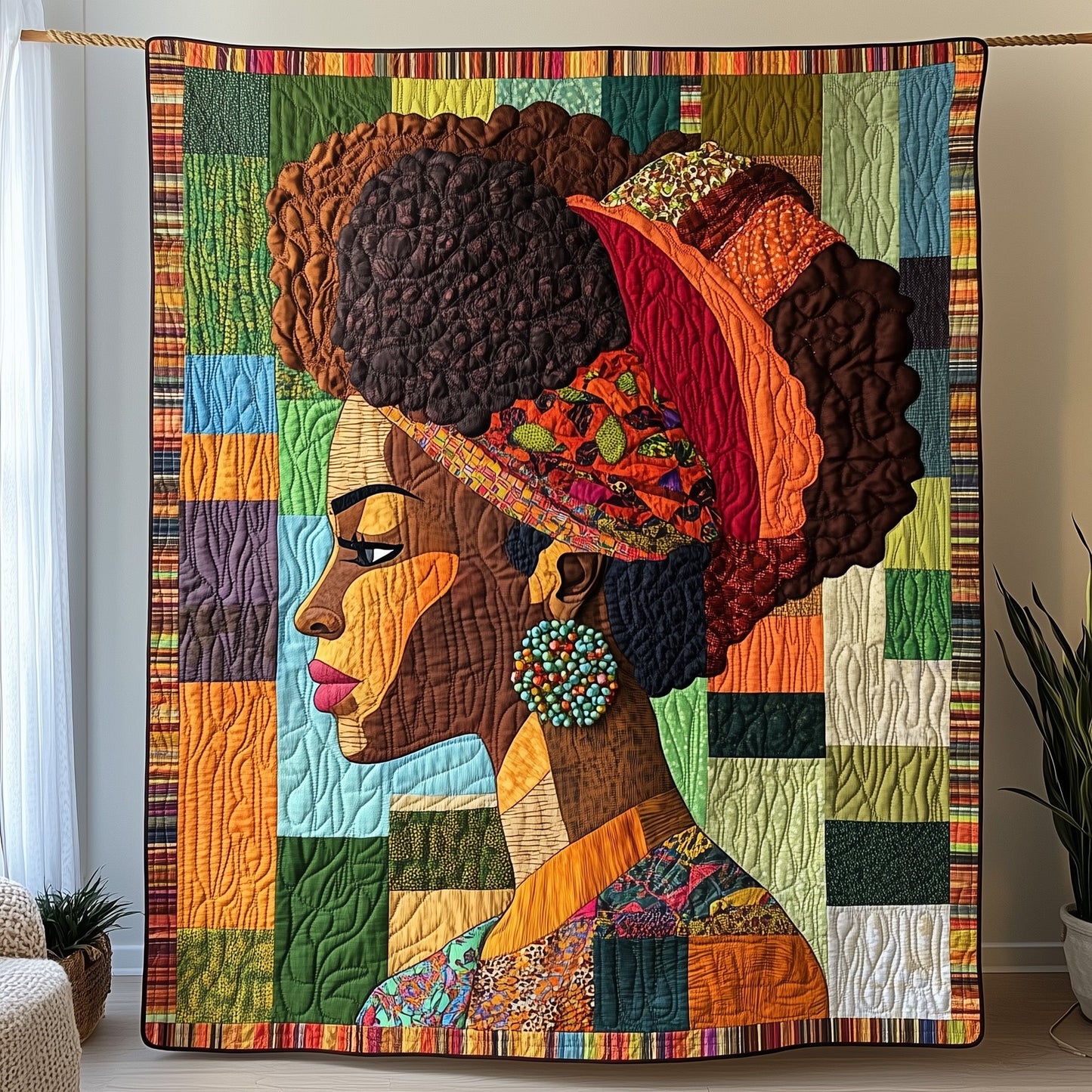 Queen of Colors Quilted Blanket GFTOHD7346