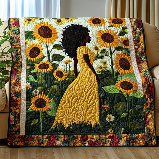 Sunflower Queens Quilted Blanket GFTOHD7352