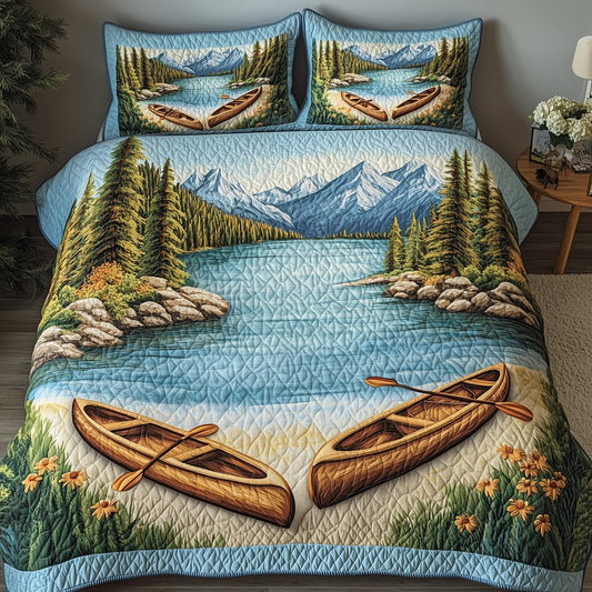 Whispers of the Kayak 3-Piece Quilted Bedding Set GFTOHD7356