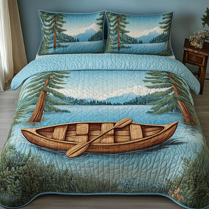 Whispers of the Kayak 3-Piece Quilted Bedding Set GFTOHD7379