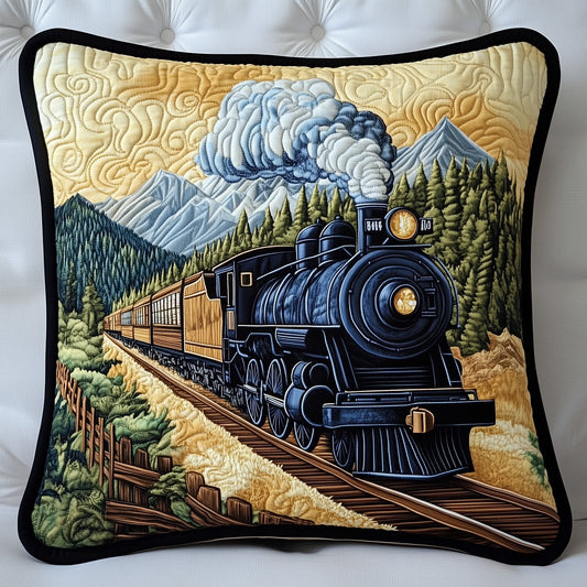 Rustic Train Quilted Pillow Case GFTOHD7450
