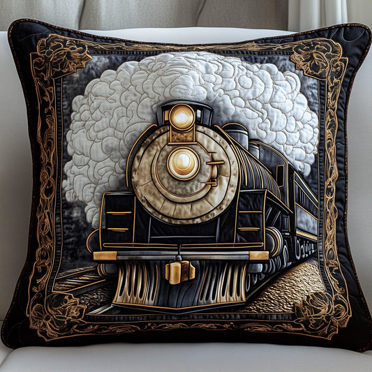 Rustic Train Quilted Pillow Case GFTOHD7453