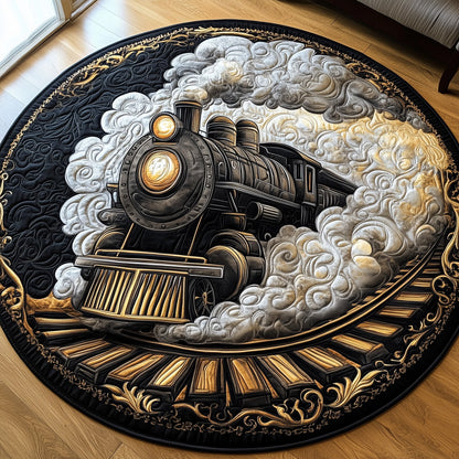 Rustic Train Quilted Round Mat GFTOHD7498
